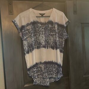 High low tie dye blouse